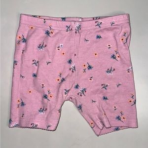 Carters, Toddler Girls, Shorts, Size 4T, Pink w/ Flowers